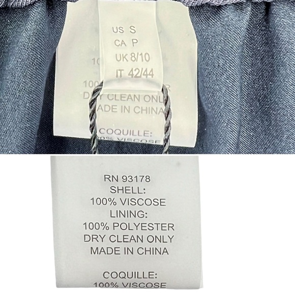 Elie Tahari Dark Navy Trousers Size Small Elastic Waist Pants Career New NWT - Picture 5 of 9